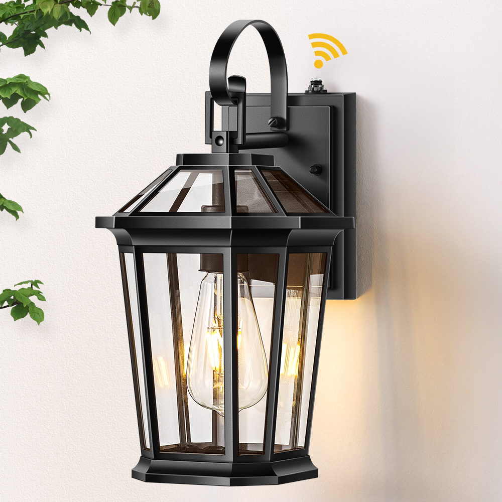 VIANIS Dusk to Dawn Exterior Light Fixture, Waterproof Outdoor Wall Sconce Porch Light for House, 100% Anti-Rust Aluminum Outside House Lights, Farmhouse Coach Lantern for Porch, Garage, Front Door